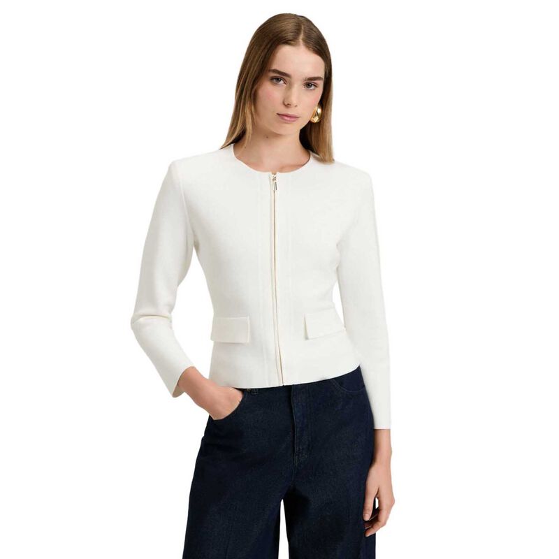 Veronika Maine Zip Front Milano Jacket image number 0